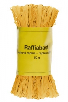 Raffia Bast gelb 50g